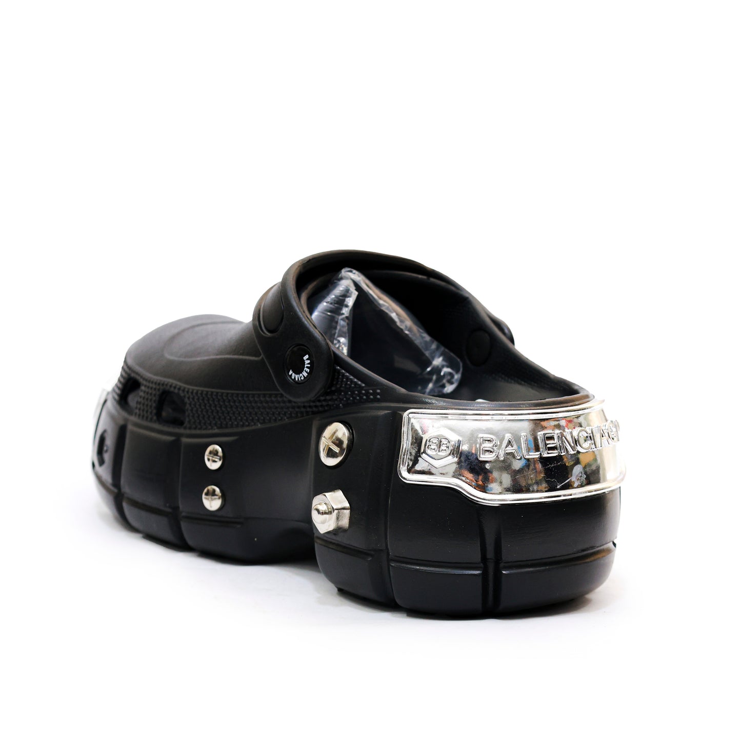 BALENCIAGA CROCS MIRROR BLACK - 4190