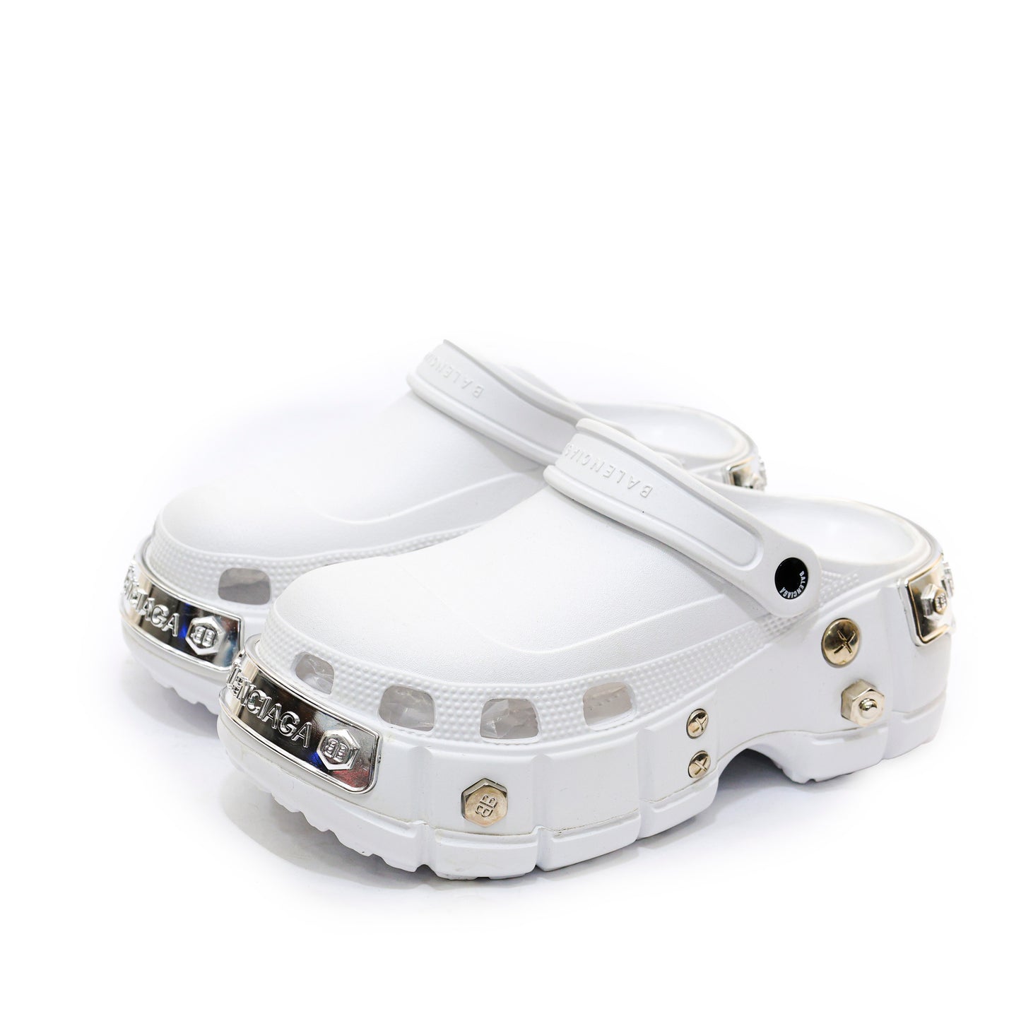 BALENCIAGA CROCS MIRROR WHITE - 4189