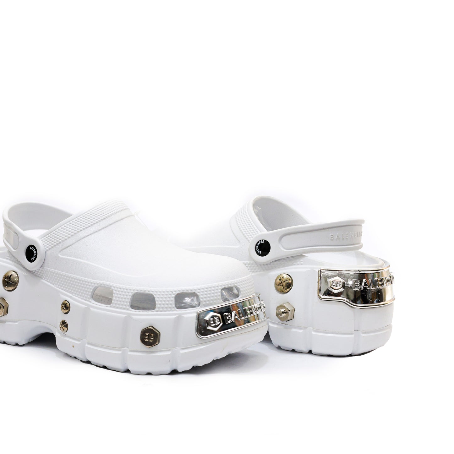 BALENCIAGA CROCS MIRROR WHITE - 4189