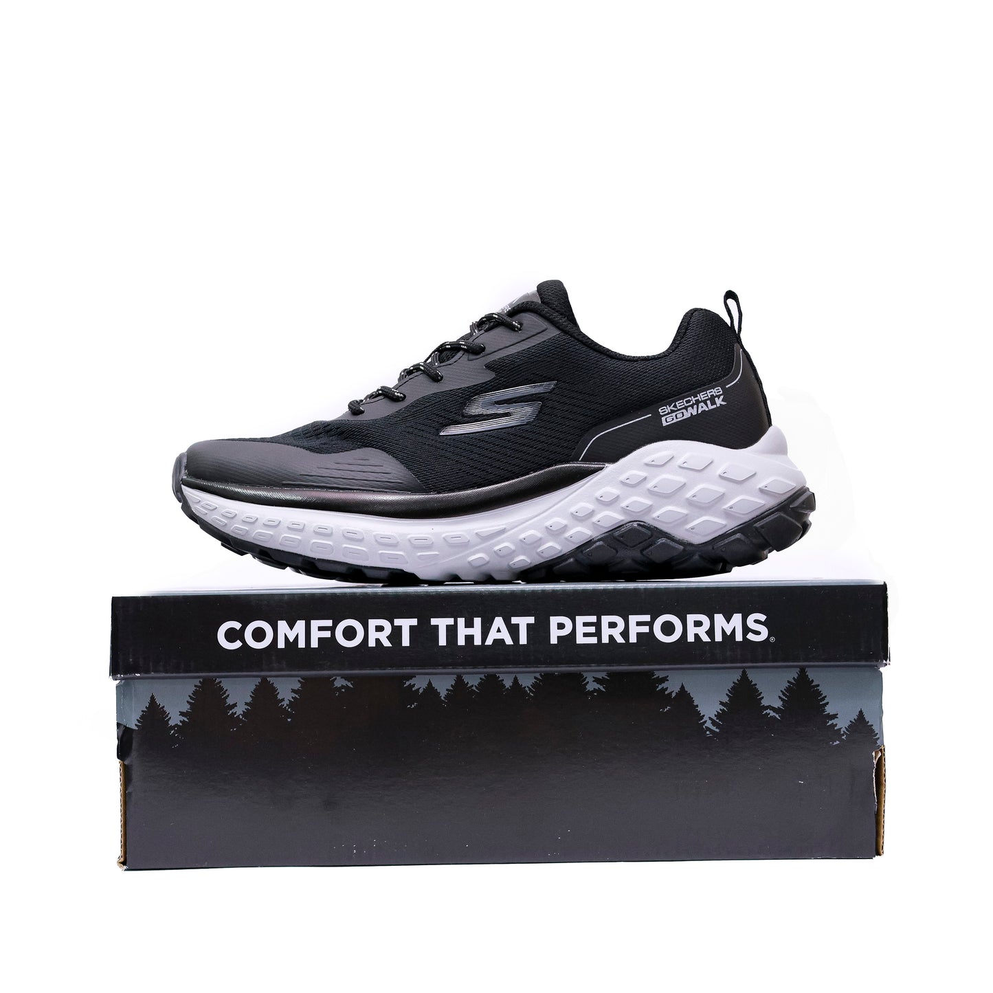 SKECHERS GO WALK HYPER MIRROR BLACK - 4214