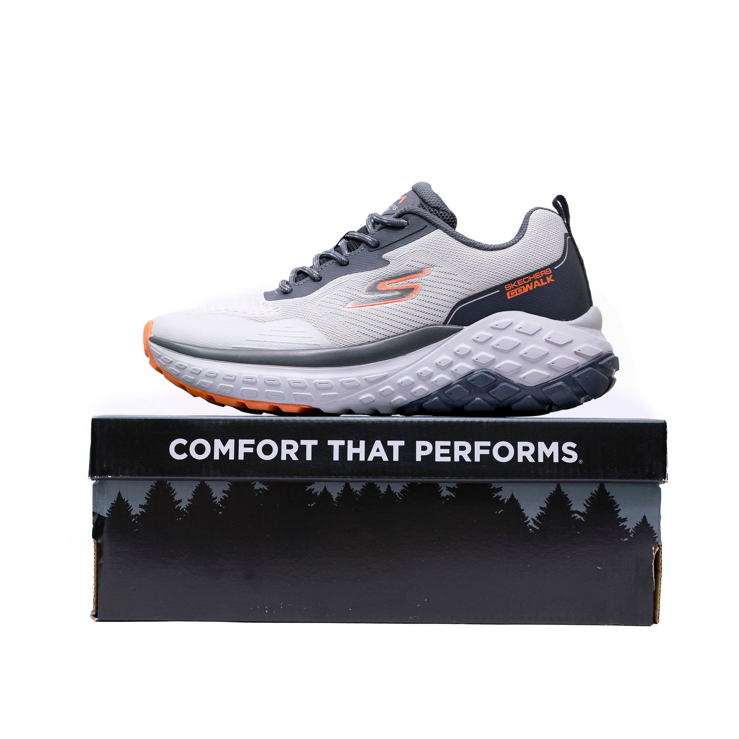 SKECHERS GO WALK HYPER MIRROR GREY - 4212