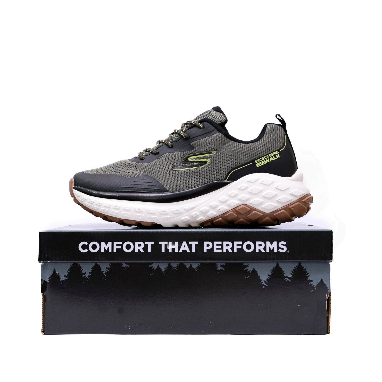 SKECHERS GO WALK HYPER MIRROR KHAKI - 4213