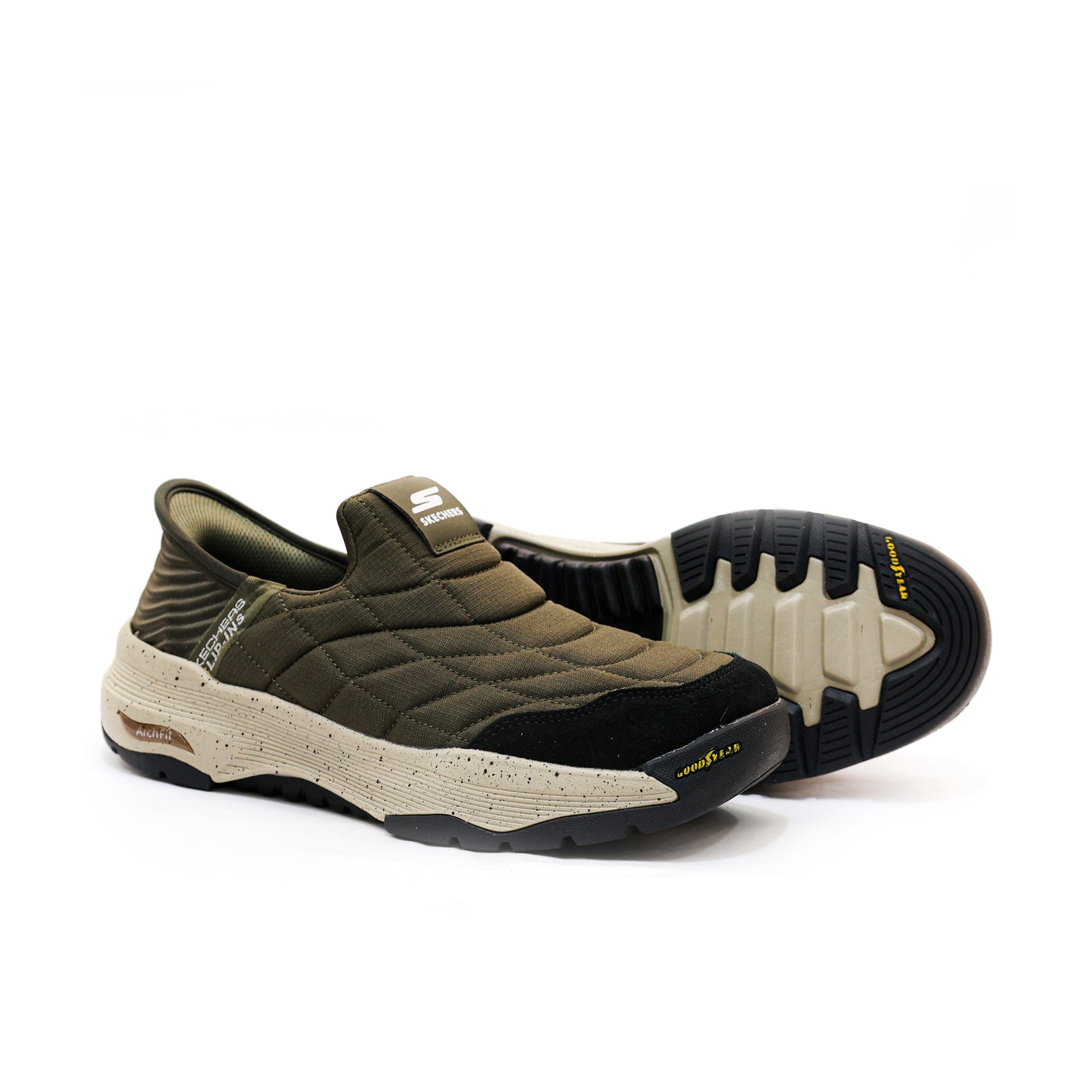 SKECHERS ARCH FIT MIRROR KHAKI - 4166
