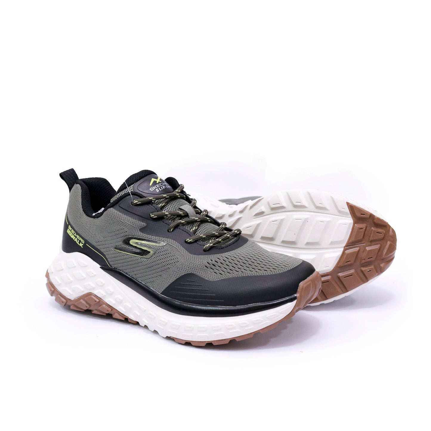 SKECHERS GO WALK HYPER MIRROR KHAKI - 4213