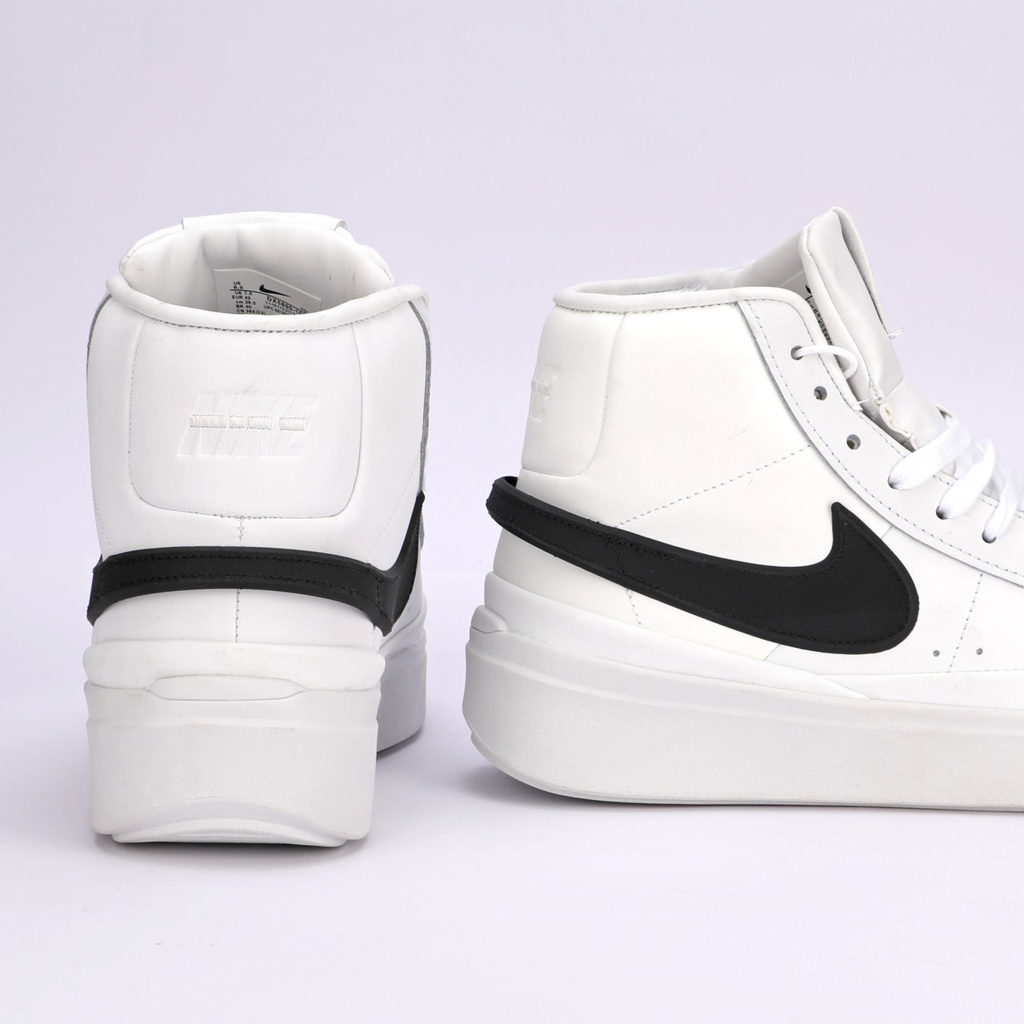 NIKE PHANTOM MID MIRROR WHITE BLACK - 4107
