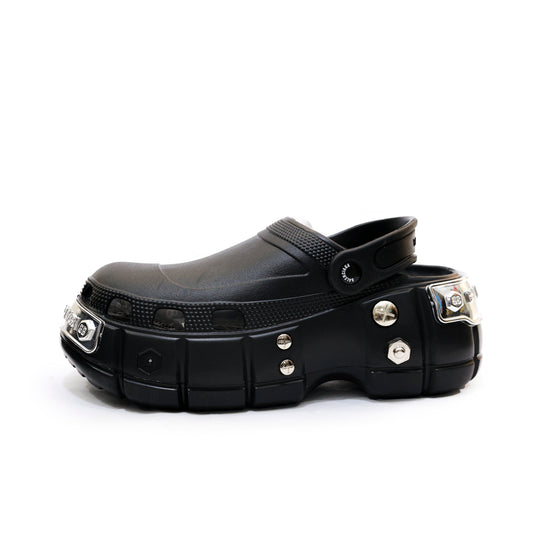 BALENCIAGA CROCS MIRROR BLACK - 4190