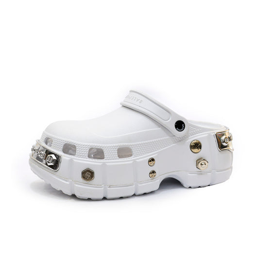BALENCIAGA CROCS MIRROR WHITE - 4189