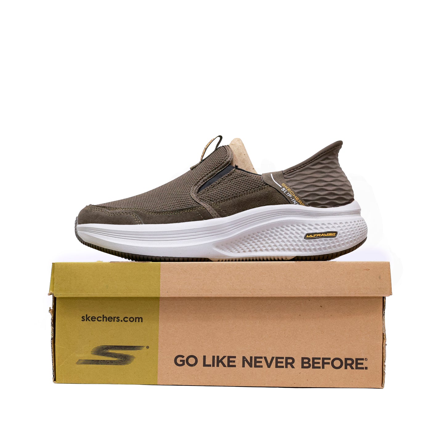 SKECHERS SLIP-INS ULTRA MIRROR KHAKI - 4211