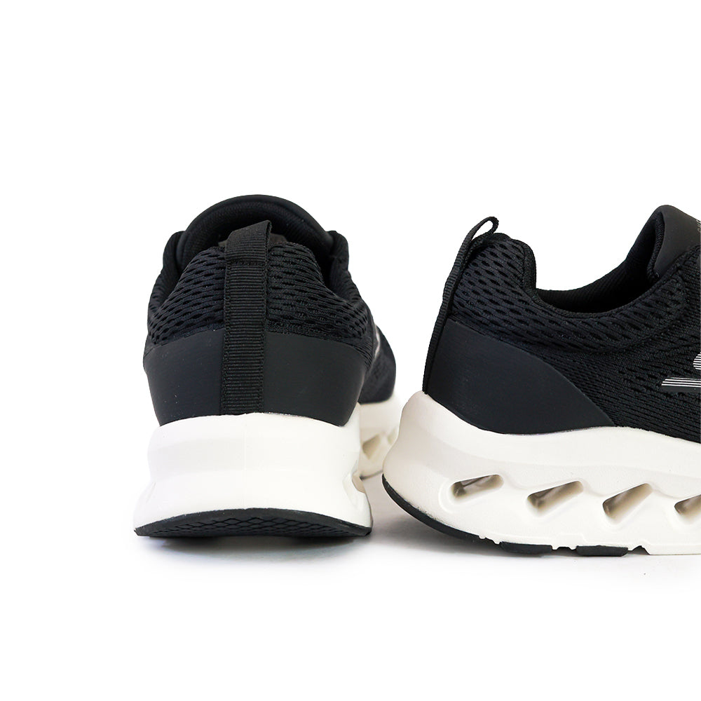 SKECHERS GO RUN MIRROR BLACK WHITE - 4397