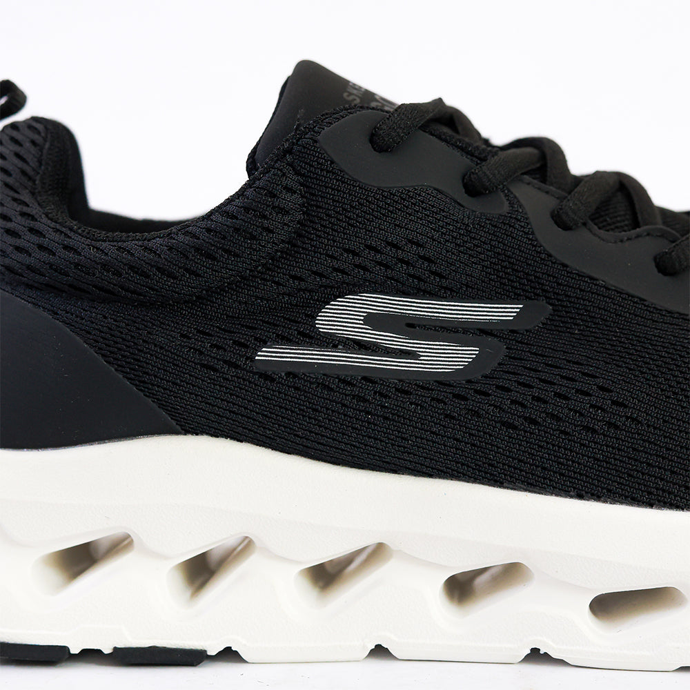 SKECHERS GO RUN MIRROR BLACK WHITE - 4397