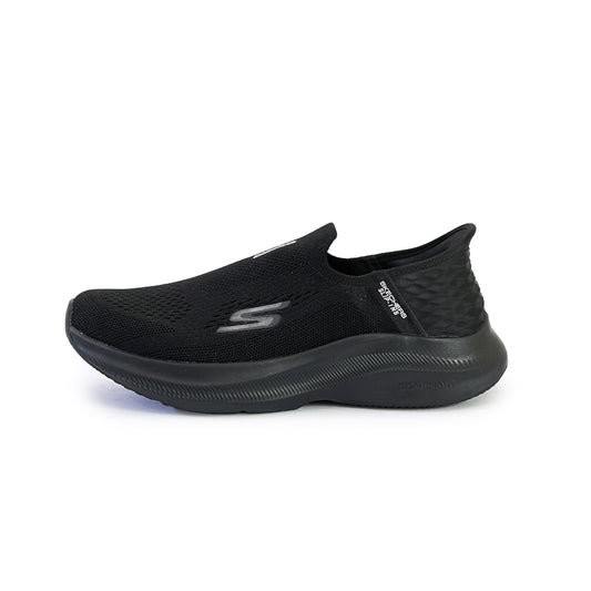 SKECHERS SLIP-INS BIG SIZE MIRROR ALL BLACK - 4392