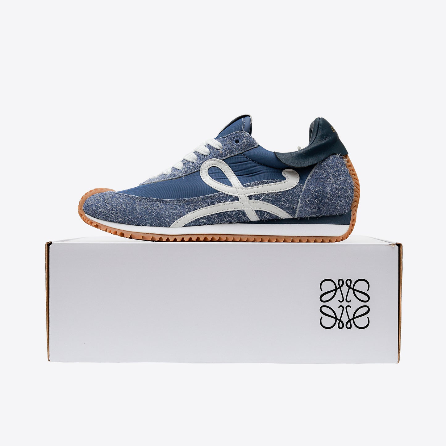 LOEWE FLOW RUNNER MIRROR BLUE ORNATE BROWN - 4309