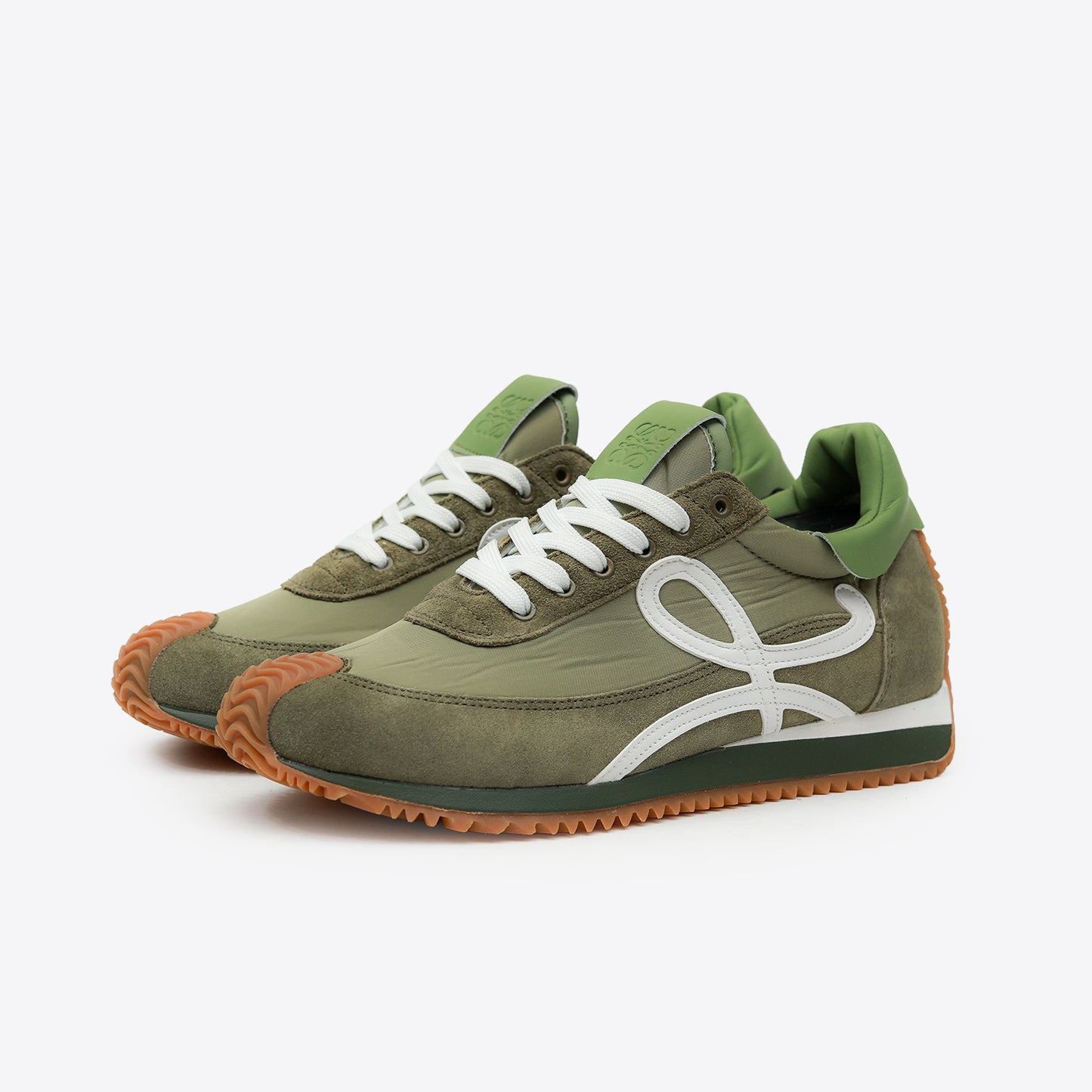 LOEWE FLOW RUNNER MIRROR OLIVE WHITE - 4308