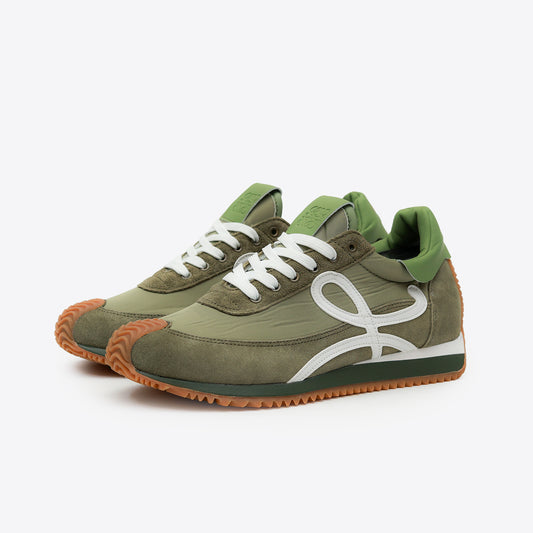 LOEWE FLOW RUNNER MIRROR OLIVE WHITE - 4308