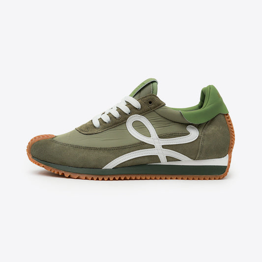 LOEWE FLOW RUNNER MIRROR OLIVE WHITE - 4308
