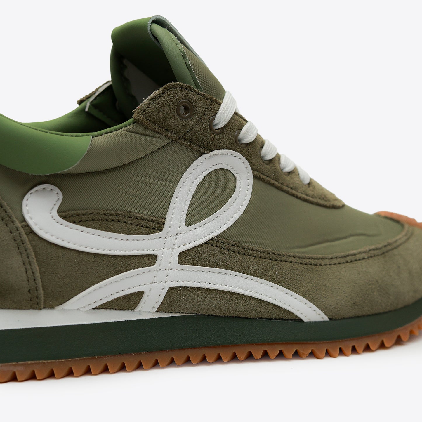 LOEWE FLOW RUNNER MIRROR OLIVE WHITE - 4308