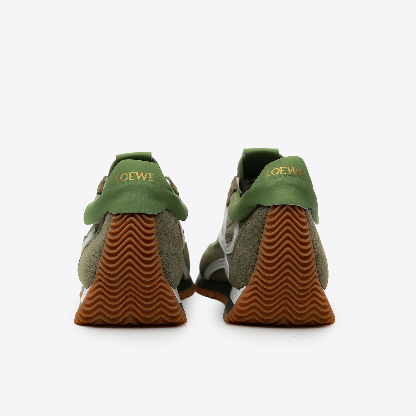 LOEWE FLOW RUNNER MIRROR OLIVE WHITE - 4308