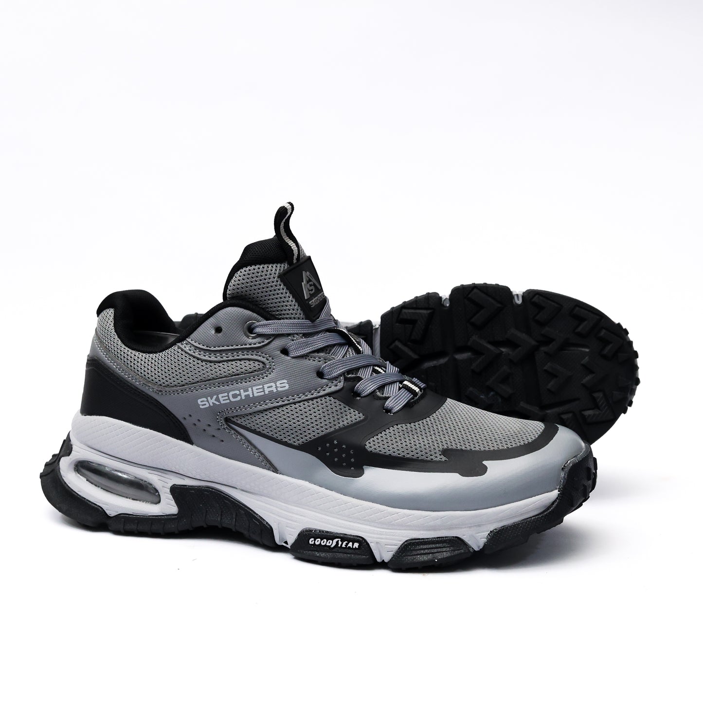 SKECHERS AIR SLEEK ENVOY MIRROR  DK GREY - 4361