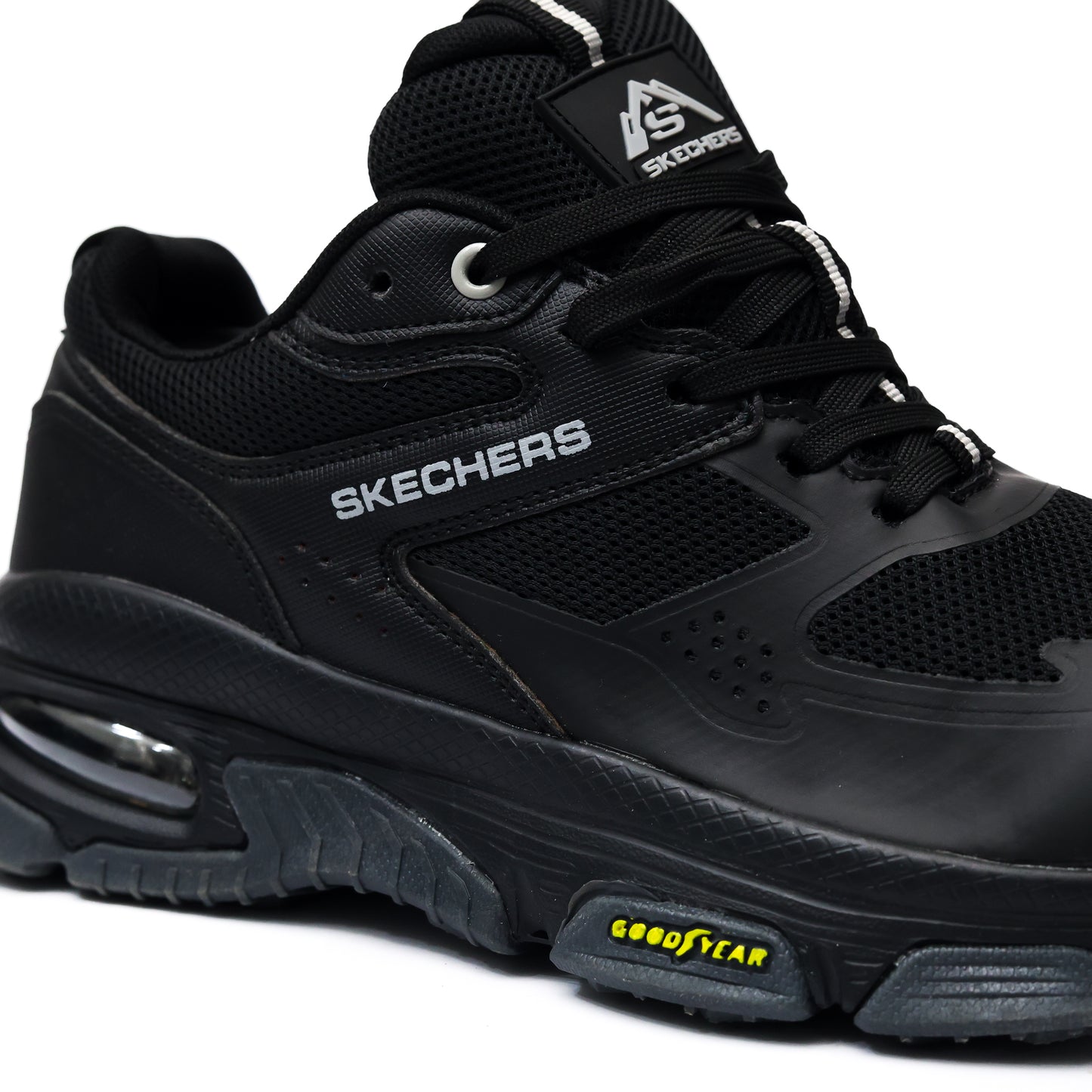 SKECHERS AIR SLEEK ENVOY MIRROR  ALL BLACK - 4359