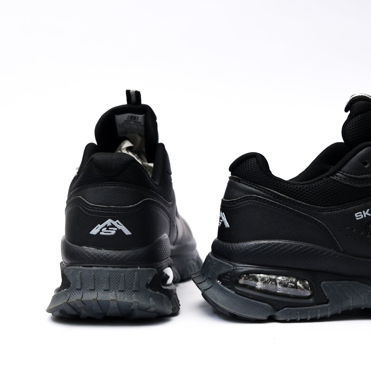SKECHERS AIR SLEEK ENVOY MIRROR  ALL BLACK - 4359