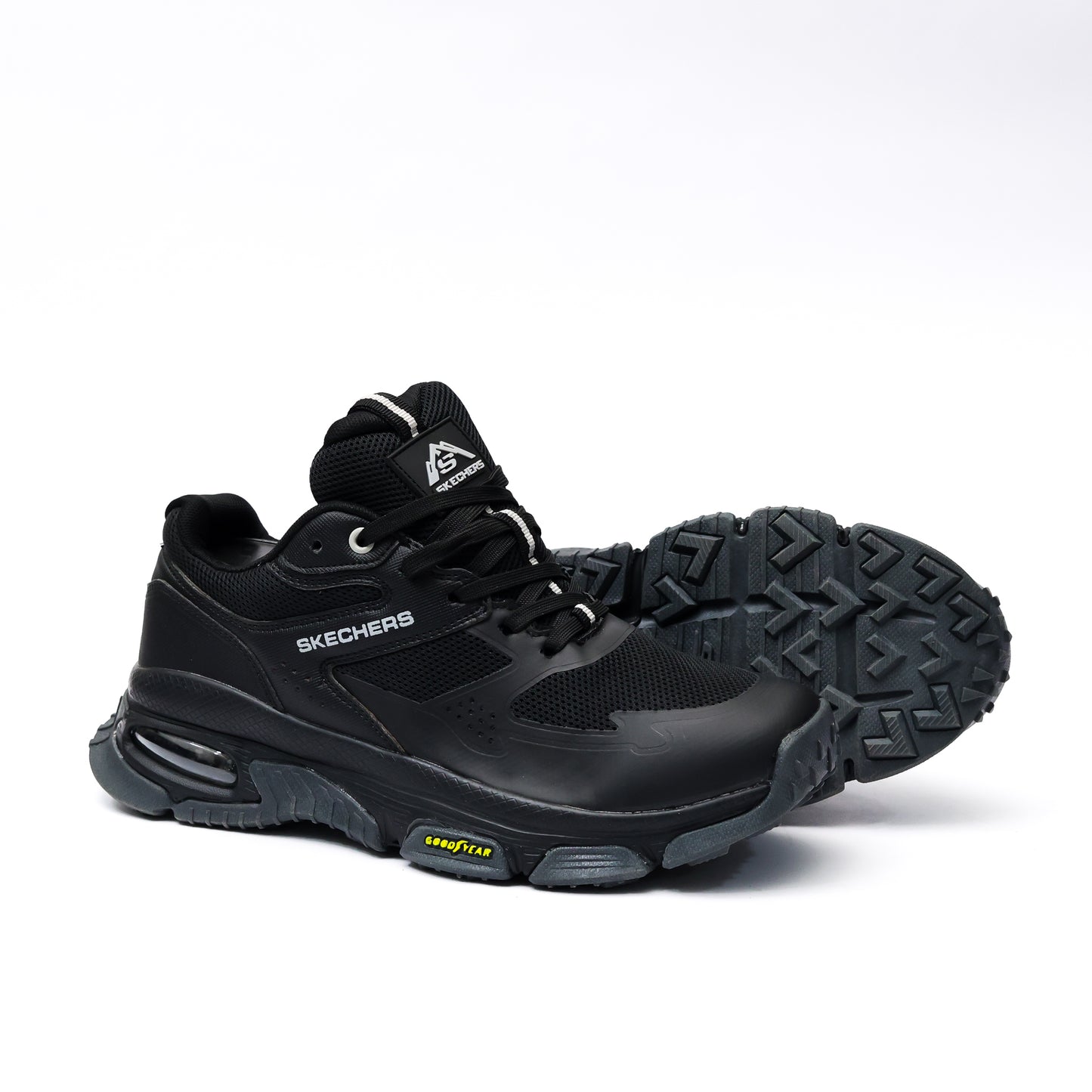 SKECHERS AIR SLEEK ENVOY MIRROR  ALL BLACK - 4359