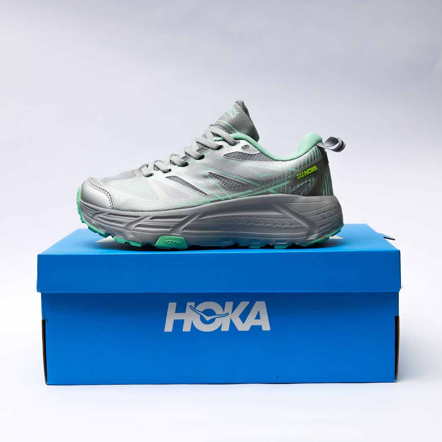 HOKA WOMEN MIRROR GREY GREEN - 4310