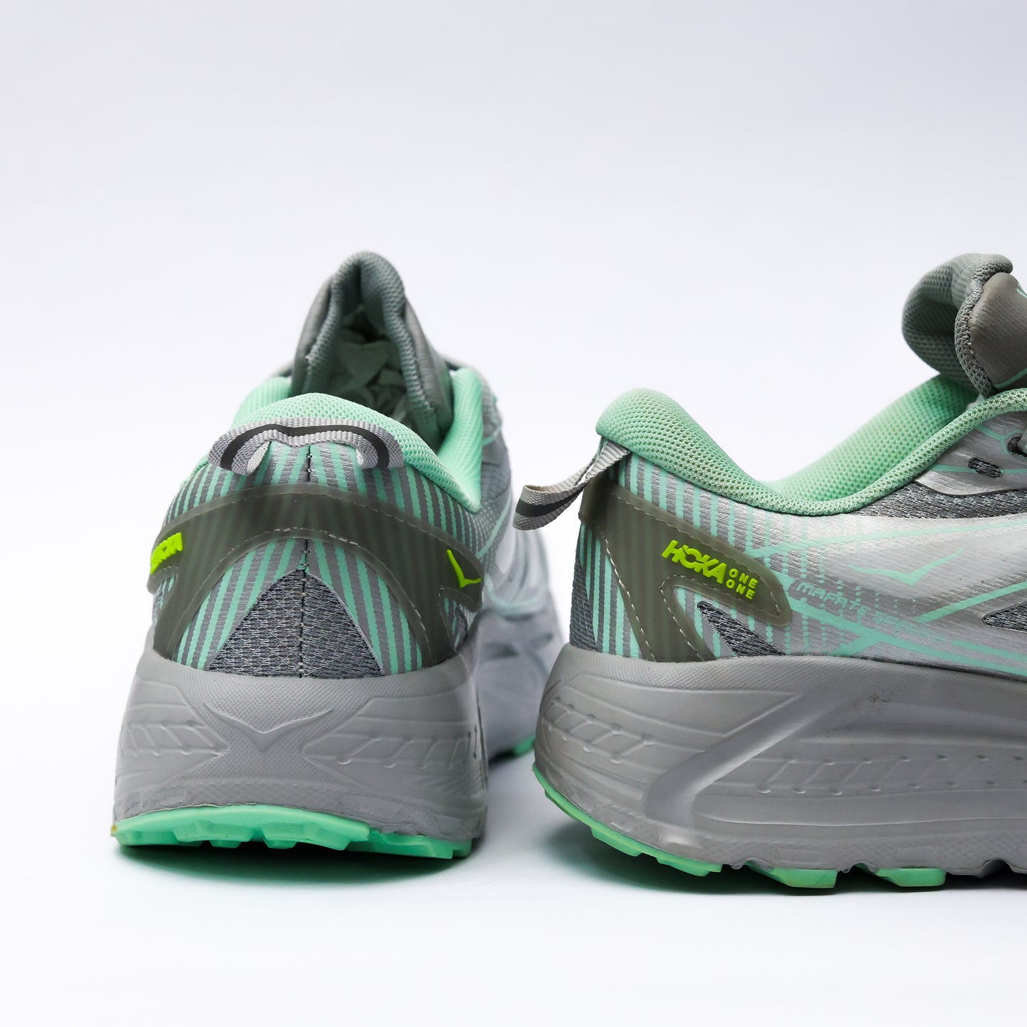 HOKA WOMEN MIRROR GREY GREEN - 4310