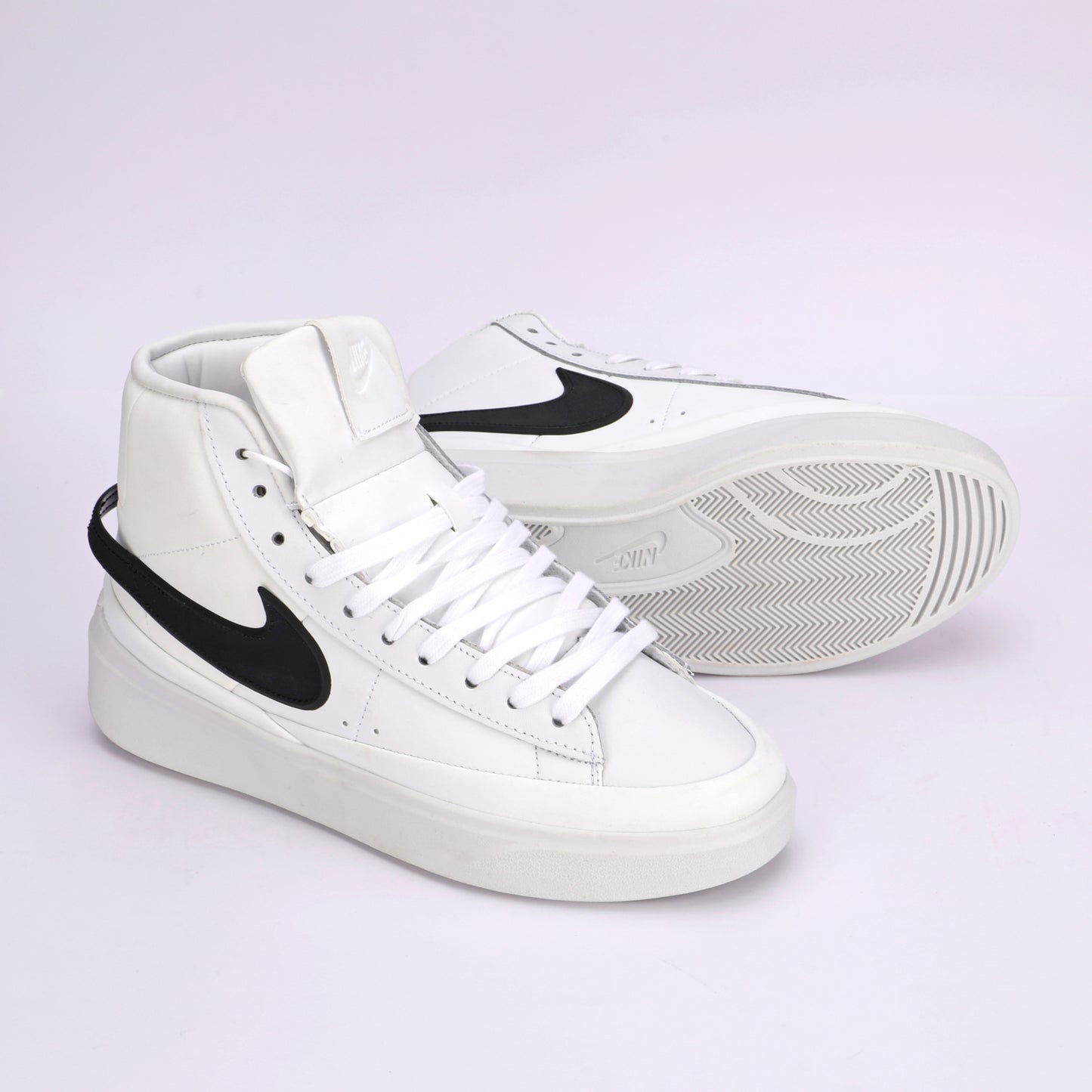 NIKE PHANTOM MID MIRROR WHITE BLACK - 4107
